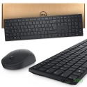 Zestaw Dell Bezprzewodowa klawiatura + mysz (KM5221W) / Czarny / NAKLEJKI PL