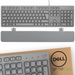 Klawiatura Dell KB216 Niski skok (przewodowa) / Szara / Spolszczona naklejkami