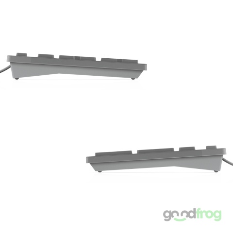 Klawiatura Dell KB216 Niski skok (przewodowa) / Szara / Spolszczona naklejkami