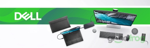 Klawiatura Dell KB216 Niski skok (przewodowa) / Szara / Spolszczona naklejkami