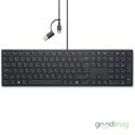 Klawiatura Dell Pro KB525C Niski skok (przewodowa) / USB-C / USB-A / NAKLEJKI PL