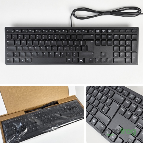 Klawiatura Dell Pro KB525C Niski skok (przewodowa) / USB-C / USB-A / NAKLEJKI PL