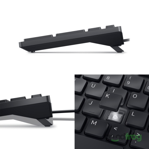 Klawiatura Dell Pro KB525C Niski skok (przewodowa) / USB-C / USB-A / NAKLEJKI PL