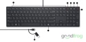 Klawiatura Dell Pro KB525C Niski skok (przewodowa) / USB-C / USB-A / NAKLEJKI PL