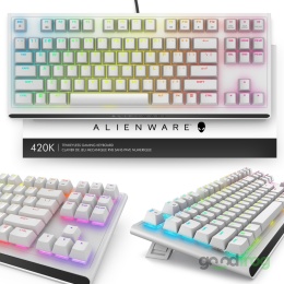 Klawiatura gamingowa Alienware AW420K (przewodowa) / Podświetlenie RGB / Dark Side of the Moon