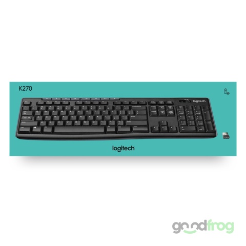 Klawiatura multimedialna Logitech K270 (bezprzewodowa) / Czarny