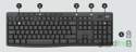 Klawiatura multimedialna Logitech K270 (bezprzewodowa) / Czarny