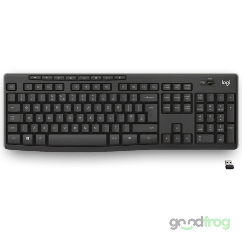 Klawiatura multimedialna Logitech K270 (bezprzewodowa) / Czarny