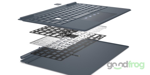 Klawiatura podrózna Dell Latitude 7350 Detachable (K21M) Detachable / Podświetlana LED / Magnetyczna / QWERTZ