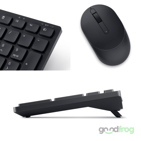 Zestaw Dell Bezprzewodowa klawiatura + mysz (KM555) / Czarny / QWERTY US (polska)