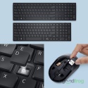 Zestaw Dell Bezprzewodowa klawiatura + mysz (KM555) / Czarny / QWERTY US (polska)