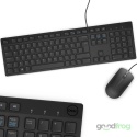 Zestaw Dell Klawiatura KB216 + Mysz MS116 (przewodowa) / Czarna / Spolszczona naklejkami