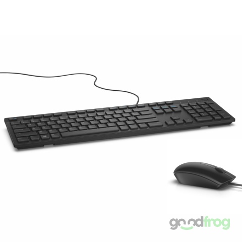 Zestaw Dell Klawiatura KB216 + Mysz MS116 (przewodowa) / Czarna / Spolszczona naklejkami