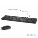 Zestaw Dell Klawiatura KB216 + Mysz MS116 (przewodowa) / Czarna / Spolszczona naklejkami