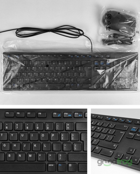 Zestaw Dell Klawiatura KB216 + Mysz MS116 (przewodowa) / Czarna / Spolszczona naklejkami